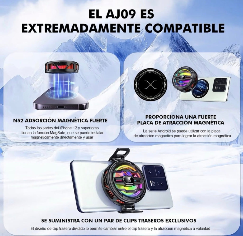 AJ09 Enfriador Pro-Gaming : Cero Lag, Máximo Rendimiento