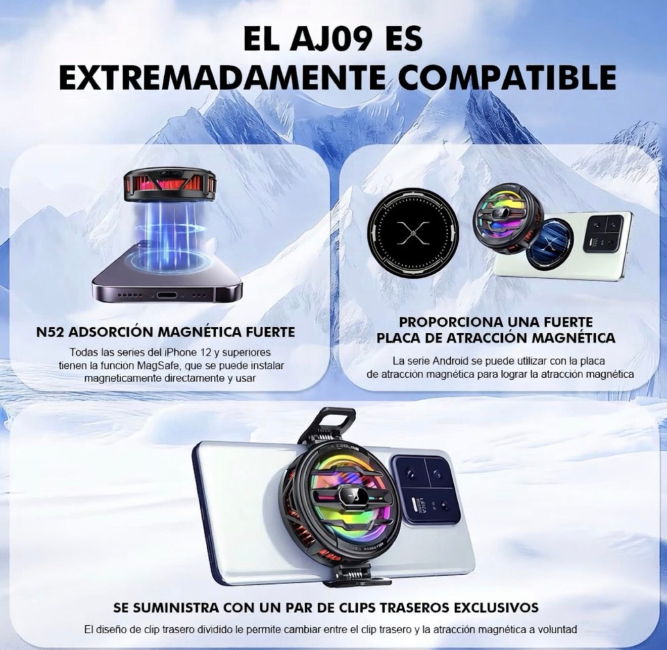 AJ09 Enfriador Pro-Gaming : Cero Lag, Máximo Rendimiento