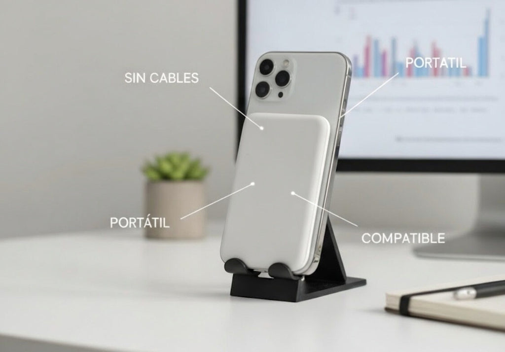 PowerMag Pro: Cargador Magnético Inalámbrico de Carga Rápida