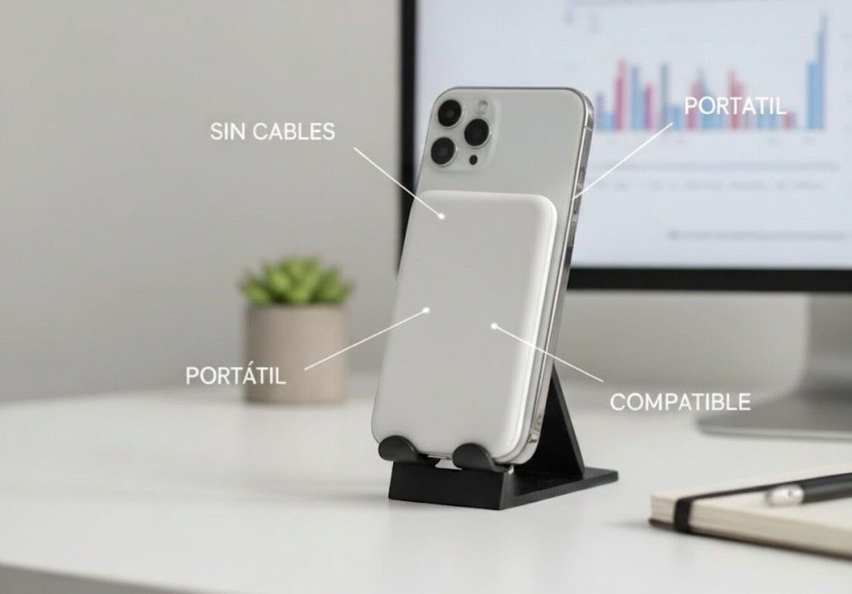 PowerMag Pro: Cargador Magnético Inalámbrico de Carga Rápida